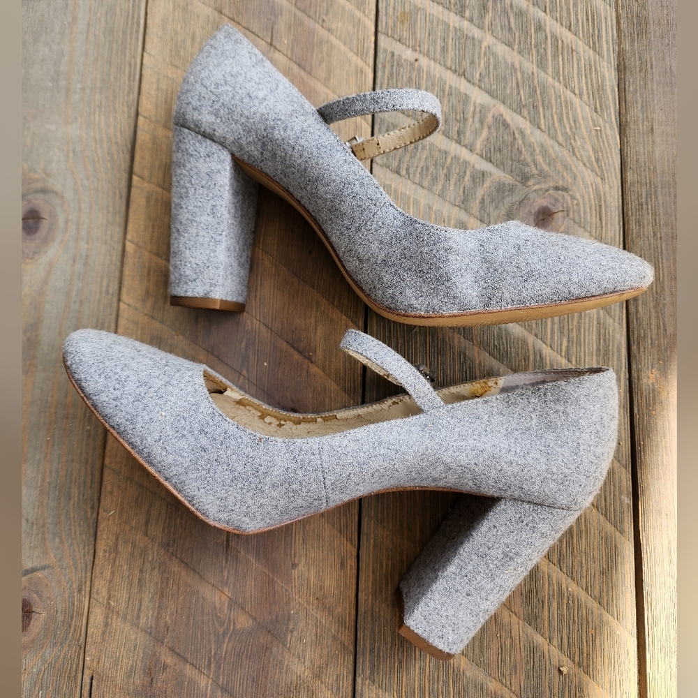 Louise Et Cie Gray Women's Block Heels Shoes Sz 8.5